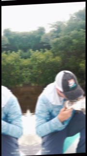 My friend @cvillarias and Valentin having some decent shots to baby tarpon. Congrats to @valenhofmann  for his first tarpon on fly!